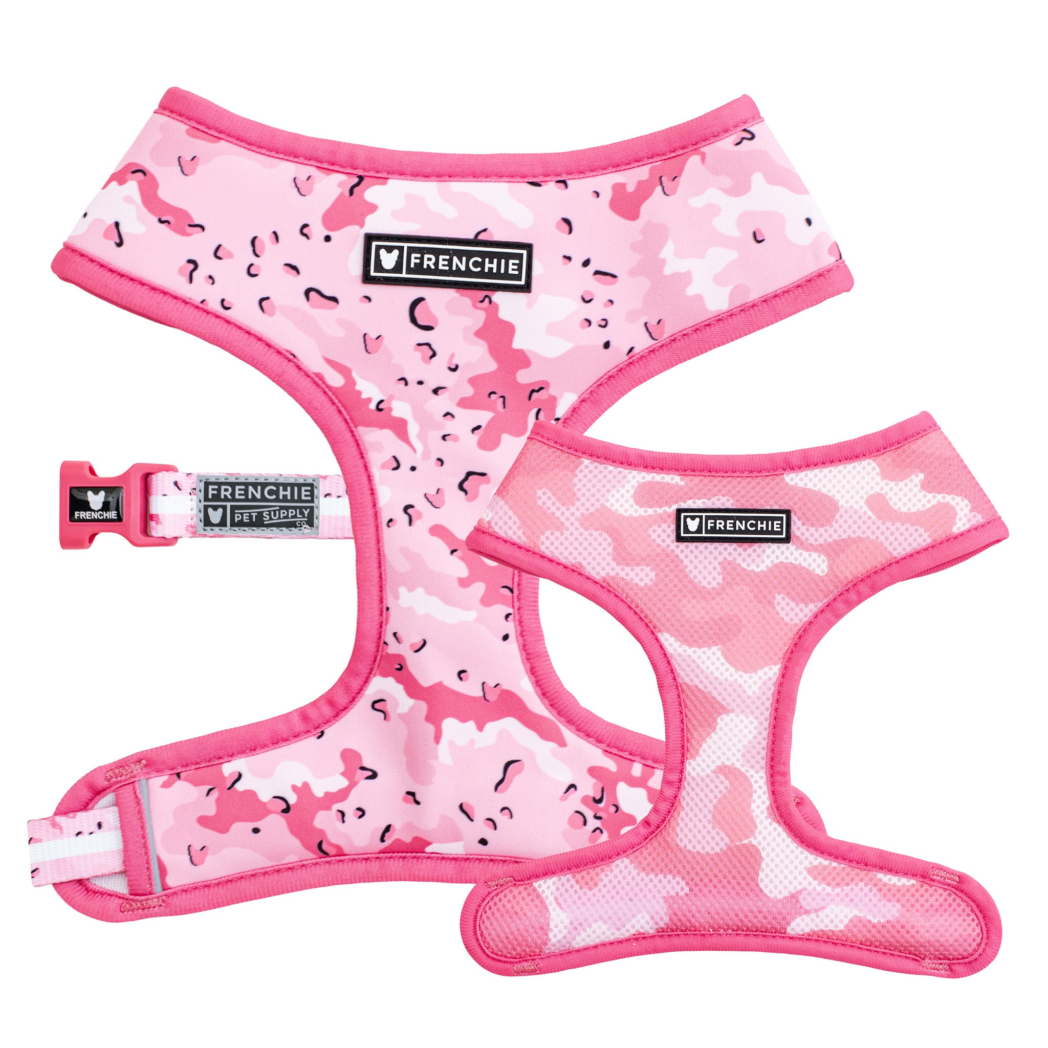 Frenchie Duo Reversible Harness - Desert Camo (Pink) – Frenchie Bulldog