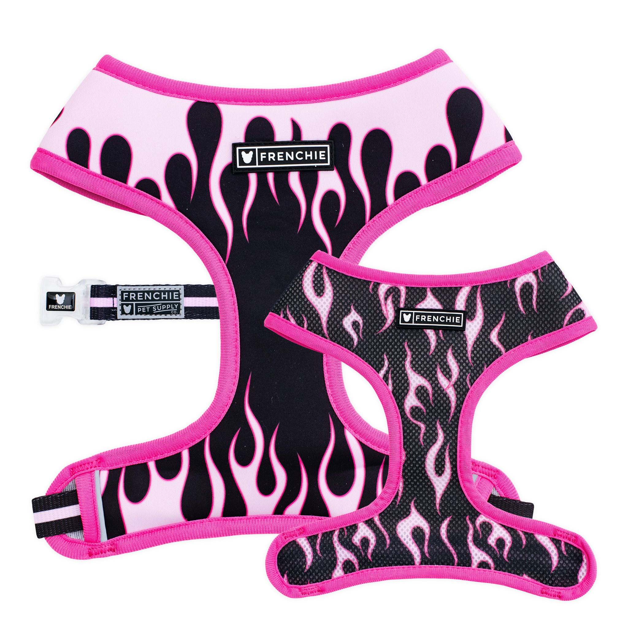 Sublime Adjustable Reversible Harness XXS Pink Tie-Dye w Pink