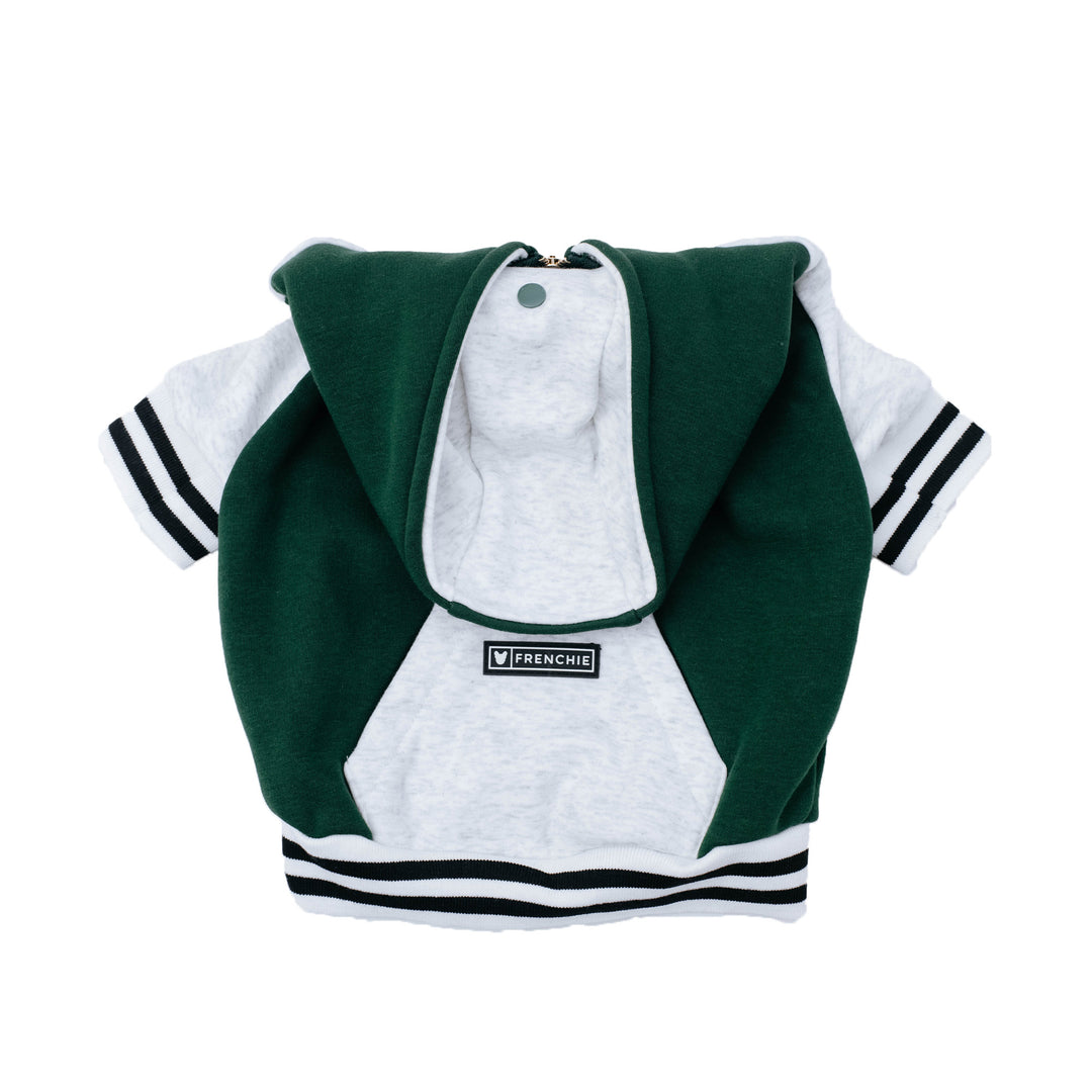 Frenchie Dog Hoodie - Emerald City Varsity