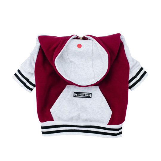 Frenchie Dog Hoodie - Ruby Varsity