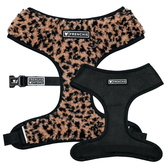 Frenchie Duo Reversible Harness - Teddy Leopard