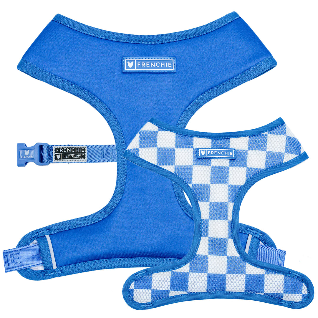 Frenchie Duo Reversible Harness - Royal Blue