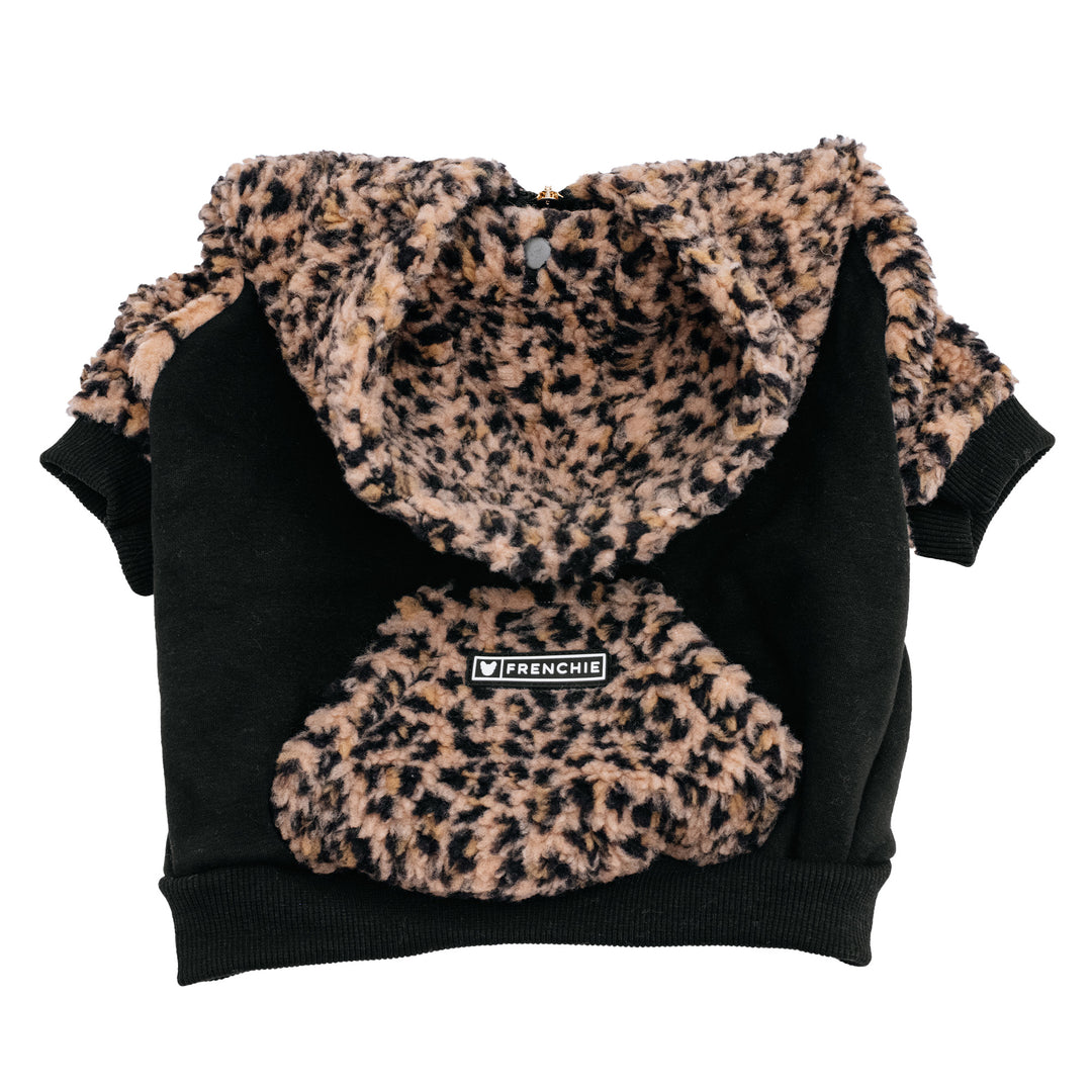 Frenchie Dog Hoodie - Teddy Leopard