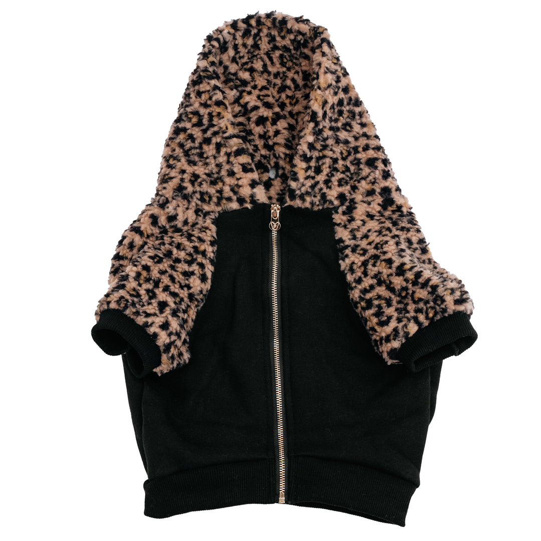 Frenchie Dog Hoodie - Teddy Leopard