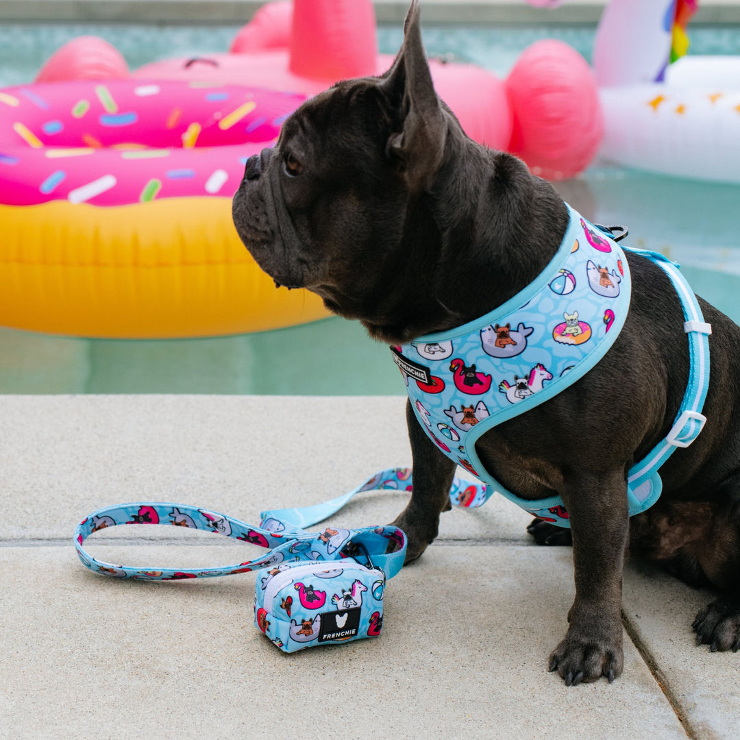 Frenchie Poo Bag Holder - Pool Party