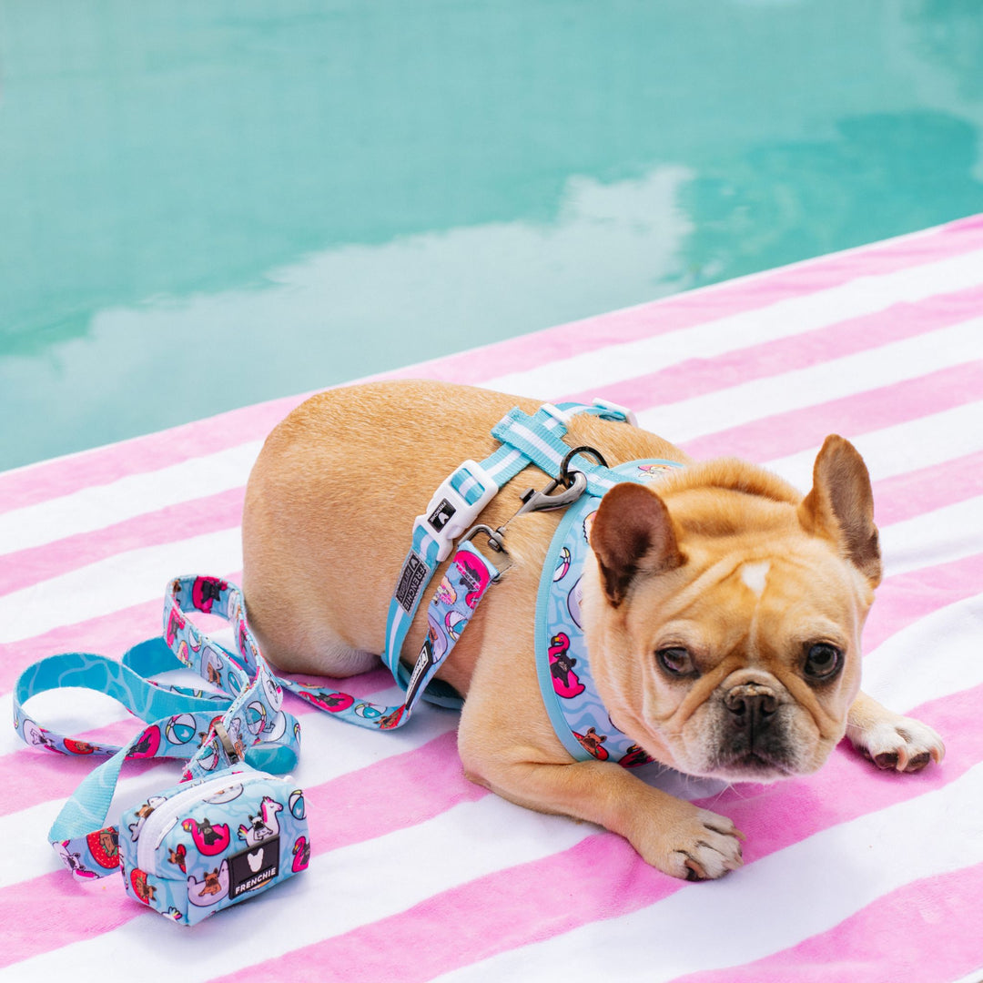 Frenchie Poo Bag Holder - Pool Party