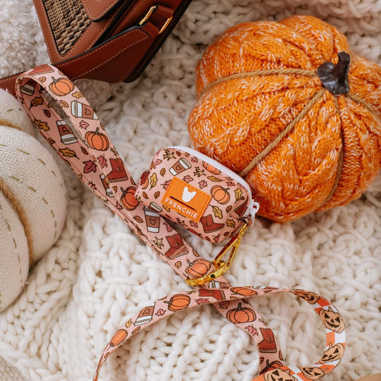 Frenchie Poo Bag Holder - Pumpkin Spice Latte