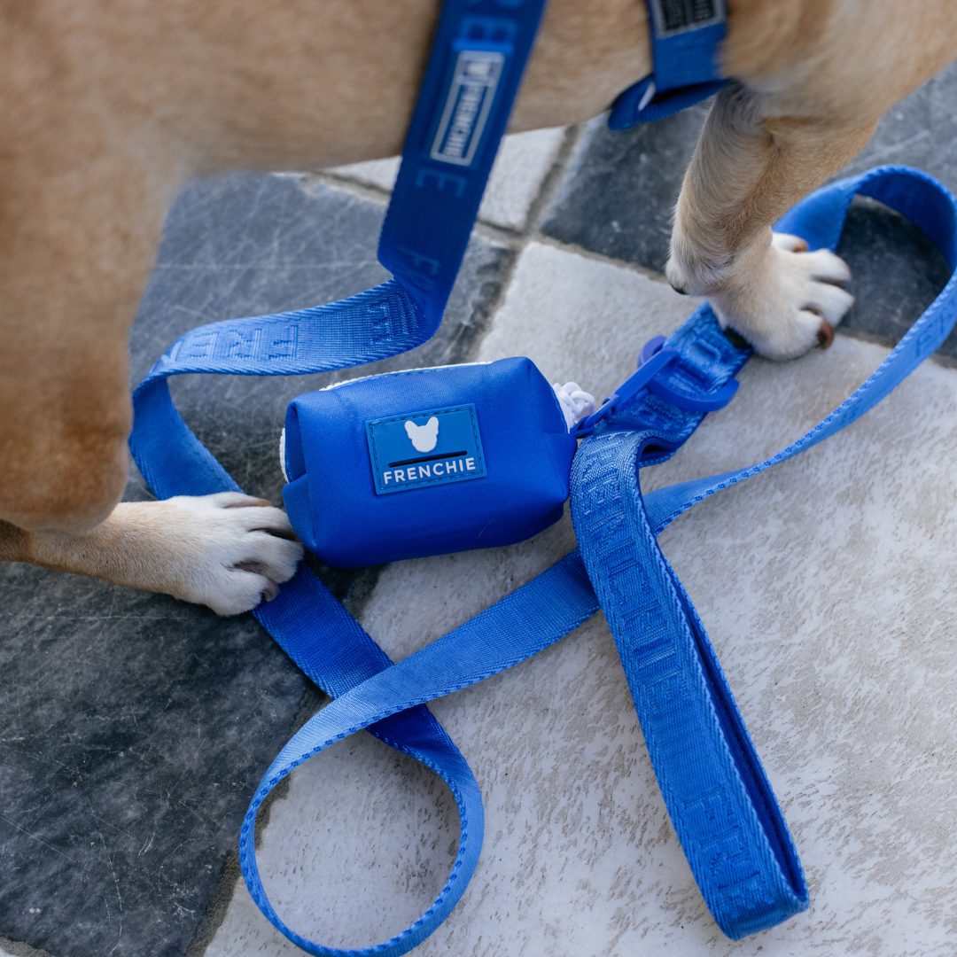 Frenchie Poo Bag Holder - Royal Blue