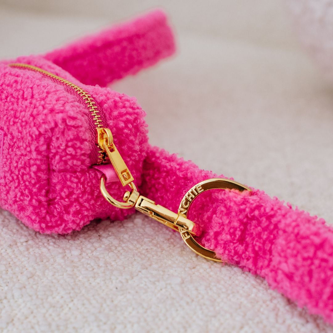 Frenchie Comfort Leash - Teddy Hot Pink