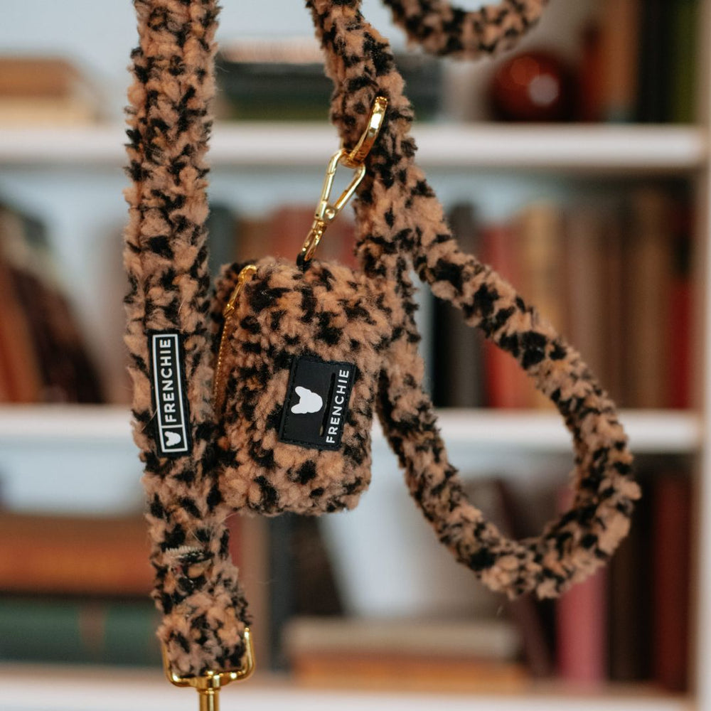 Frenchie Poo Bag Holder - Teddy Leopard