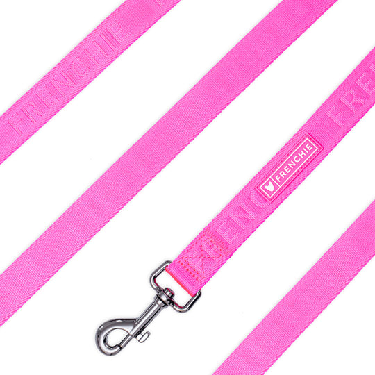 Frenchie Comfort Leash - Neon Pink