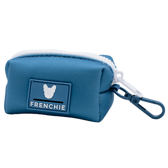 Frenchie Poo Bag Holder - Blue Steel