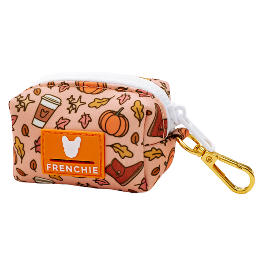 Frenchie Poo Bag Holder - Pumpkin Spice Latte