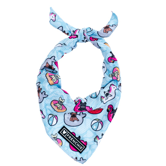 Frenchie Cooling Bandana - Pool Party