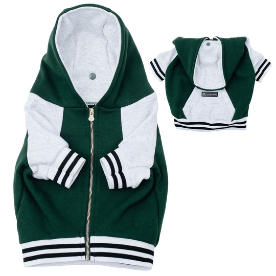 Frenchie Dog Hoodie - Emerald City Varsity