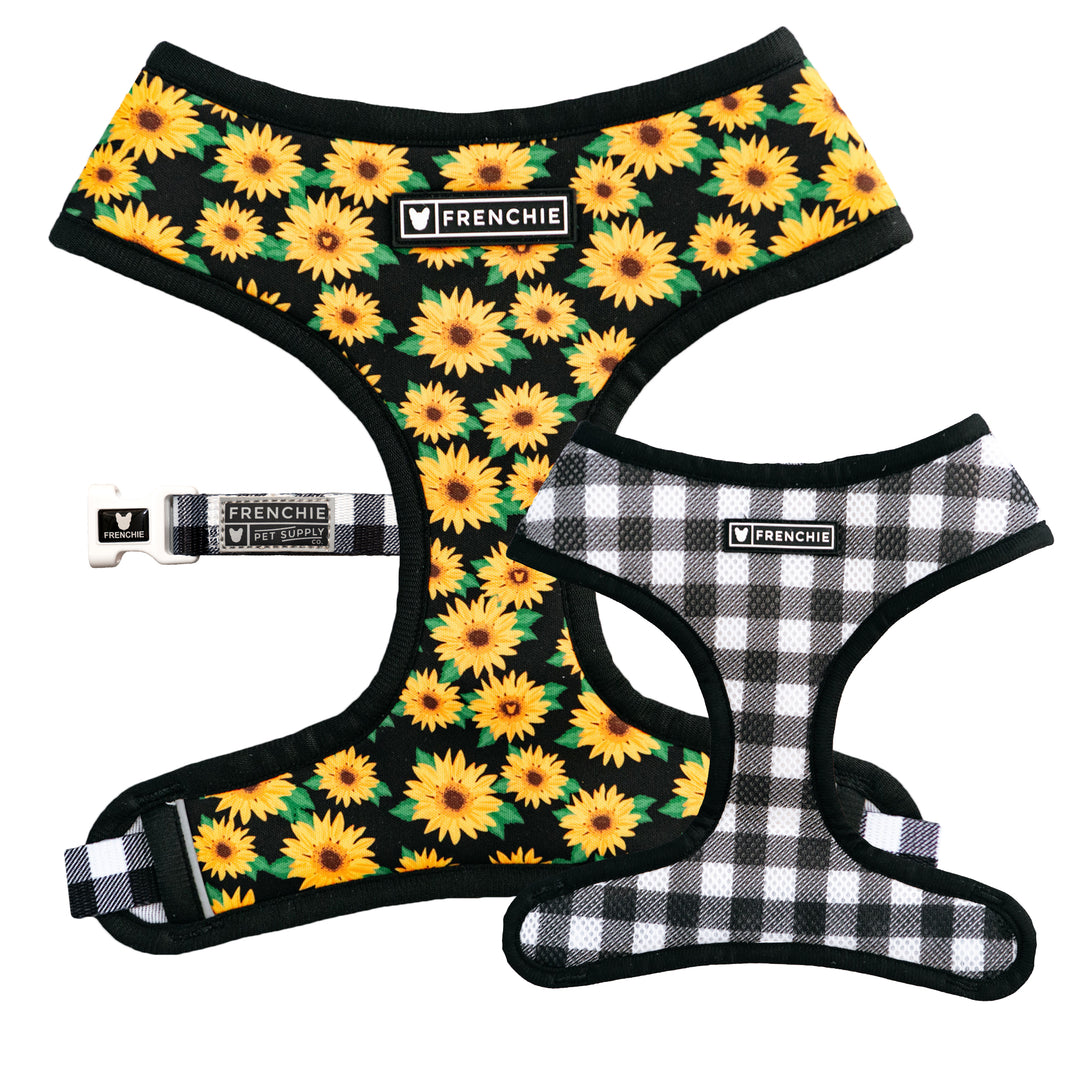 Frenchie Duo Reversible Harness - Sunflower