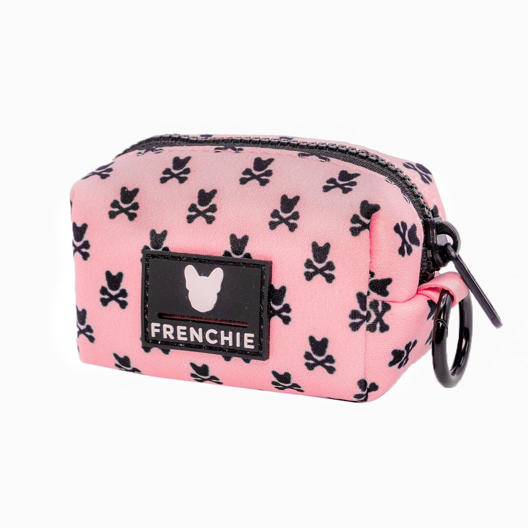 Frenchie Poo Bag Holder- Pink Bad to the Bone – Frenchie Bulldog