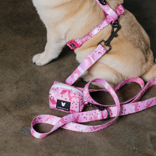 Frenchie Poo Bag Holder - Desert Camo (Pink)