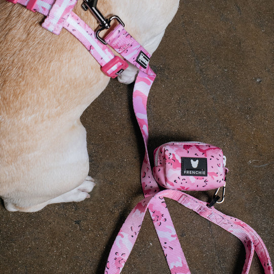 Frenchie Poo Bag Holder - Desert Camo (Pink)