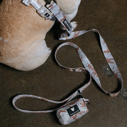 Frenchie Comfort Leash - Desert Camo (Tan)