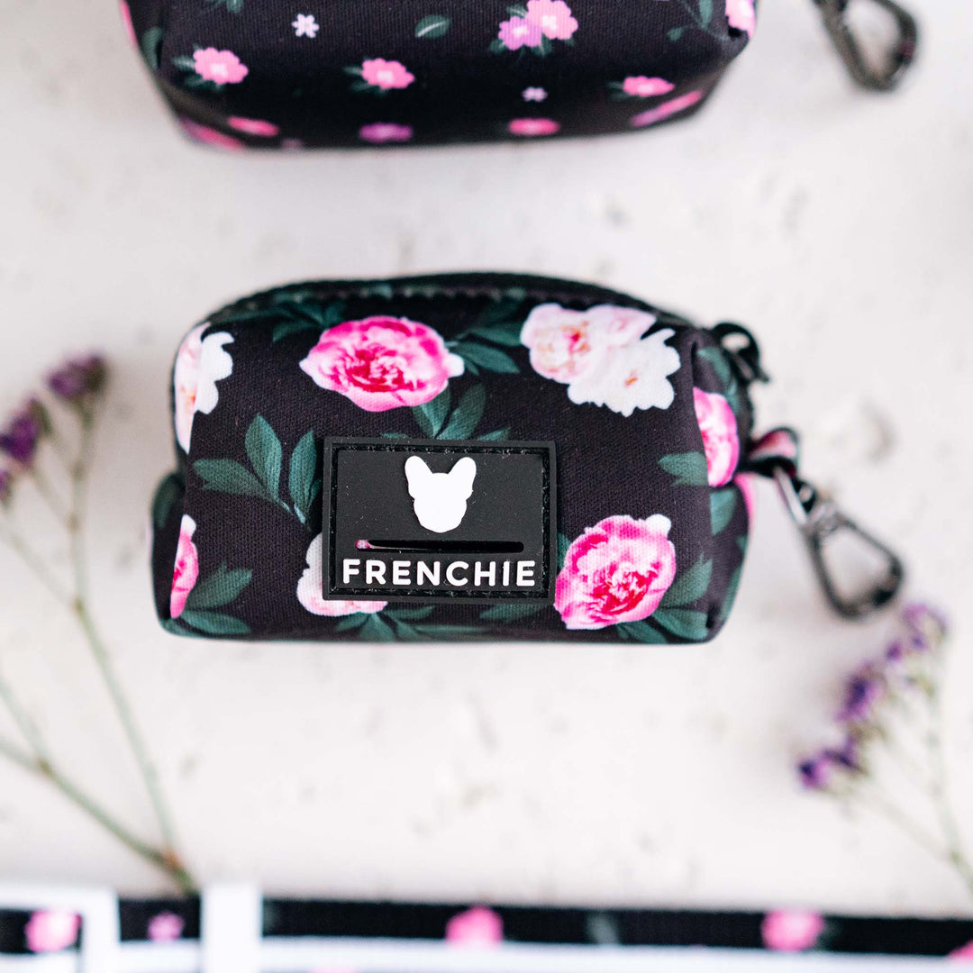 Frenchie Poo Bag Holder - Moody Floral