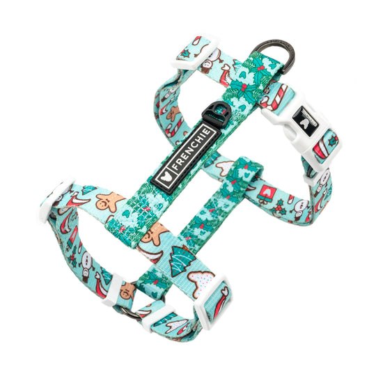 Frenchie Strap Harness - Mistletoe